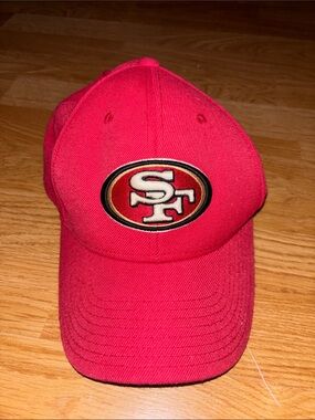 San Francisco 49ers Red Baseball Cap with Team Logo Women’s OS